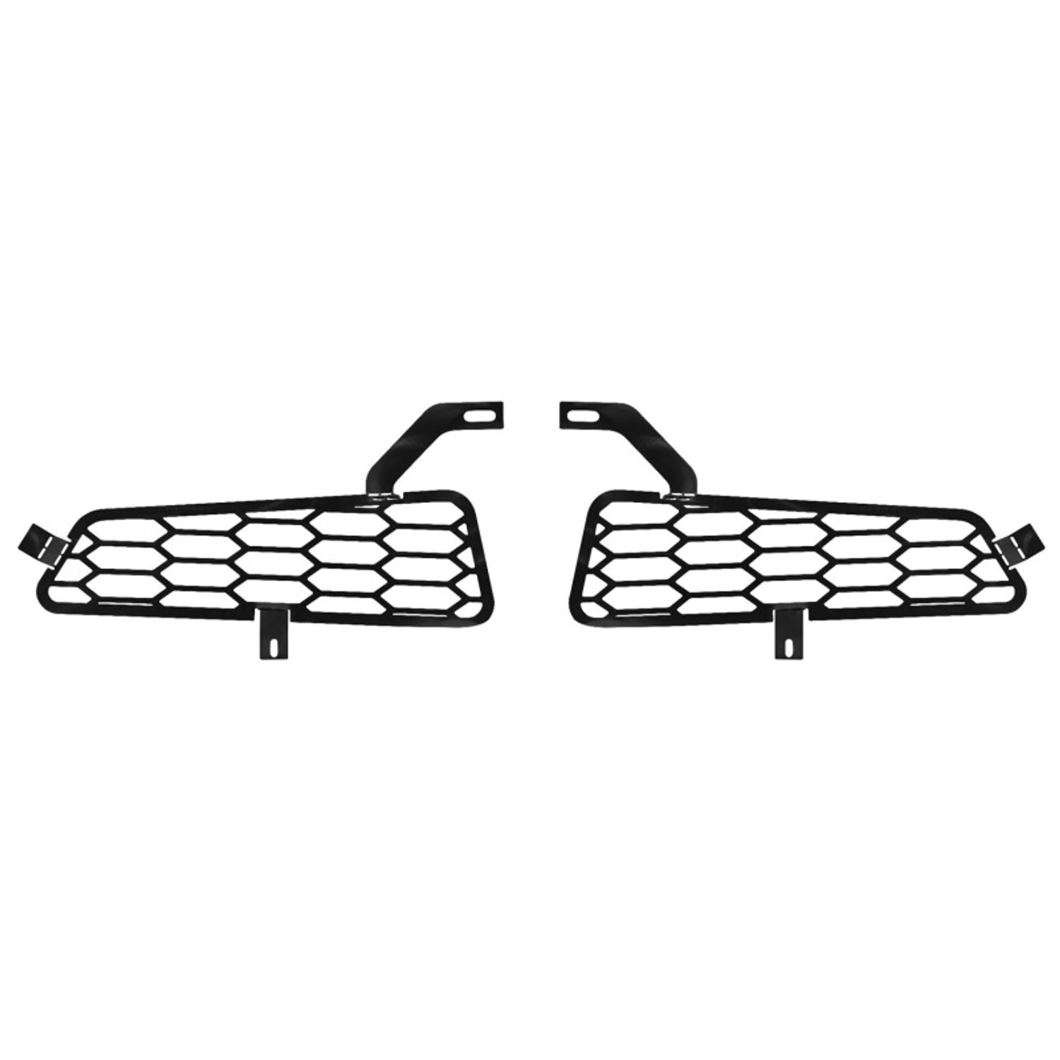 Hex Style - Black Bumper Grille Inserts <br> 17-20 Ford F-150