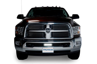Bumper Grille Inserts w/ 10in Luminix Light Bar <br> 11-19 Dodge Ram 2500 3500