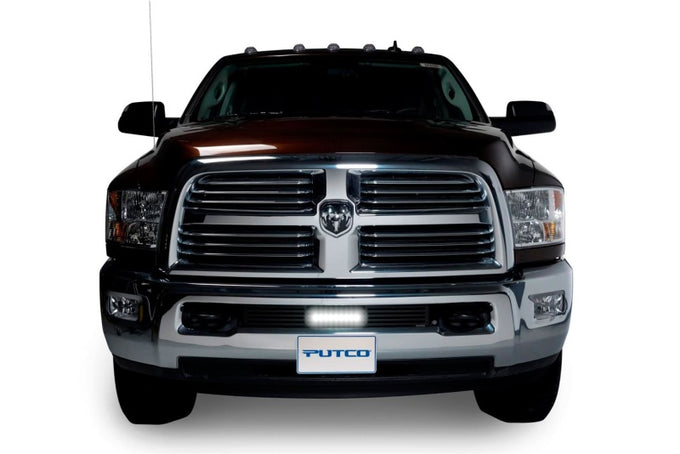 Bumper Grille Inserts w/ 10in Luminix Light Bar <br> 11-19 Dodge Ram 2500 3500