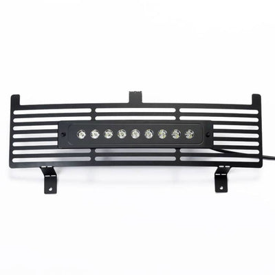 Bumper Grille Insert w/ Curved Flush 10in Light Bar <br> 15-19 Chevy Silverado, GMC Sierra 2500 3500 HD