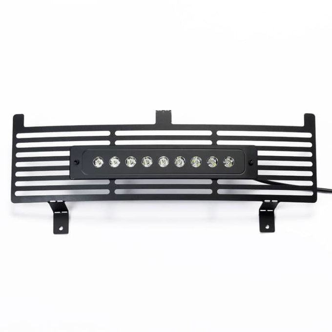 Bumper Grille Insert w/ Curved Flush 10in Light Bar <br> 15-19 Chevy Silverado, GMC Sierra 2500 3500 HD