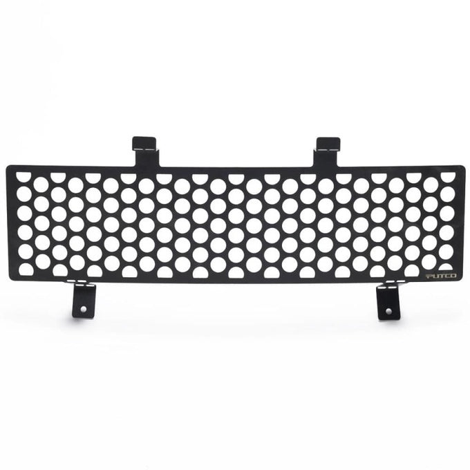 Stainless Steel Black Punch Design Bumper Grille <br> 11-16 Ford F-250 F-350