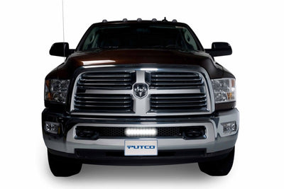 Bumper Grille (10in Luminix Light Bar)(Black) <br> 11-19 Dodge Ram 1500 2500 3500