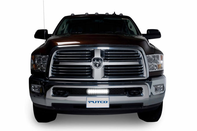Bumper Grille (10in Luminix Light Bar)(Black) <br> 11-19 Dodge Ram 1500 2500 3500