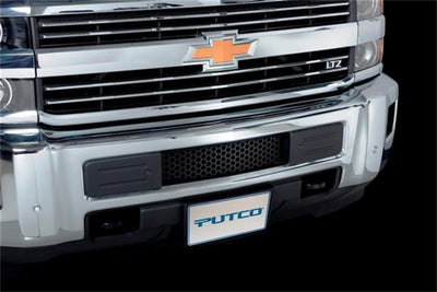 Black Punch Design Bumper Grille Bumper Grille <br> 15-19 Chevy Silverado, GMC Sierra 2500 3500 HD