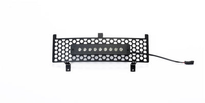 Bumper Grille Insert w/ Curved Flush 10in Light Bar <br> 15-19 Chevy Silverado, GMC Sierra 2500 3500 HD