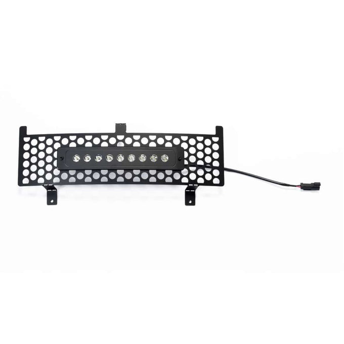 Bumper Grille Insert w/ Curved Flush 10in Light Bar <br> 15-19 Chevy Silverado, GMC Sierra 2500 3500 HD