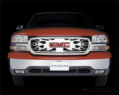 Flaming Inferno Stainless Steel Grille <br> 00-20 GMC Yukon, 99-02 Sierra 1500