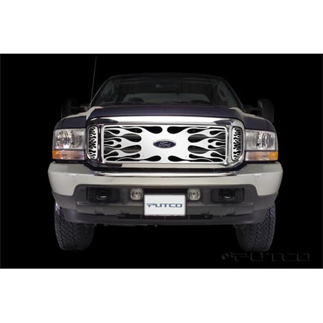 Flaming Inferno Stainless Steel Grille <br> 99-04 Ford F-250 F-350