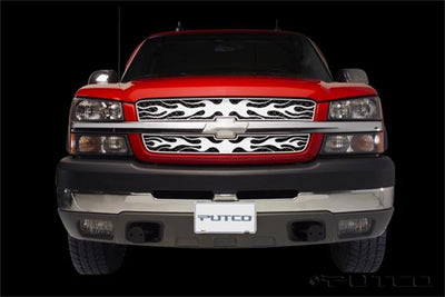 Stainless Steel Grille w/o Body Claddin <br> 03-05 Chevy Silverado 1500 2500 3500 HD