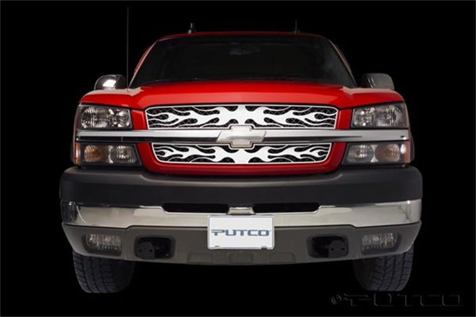 Stainless Steel Grille w/o Body Claddin <br> 03-05 Chevy Silverado 1500 2500 3500 HD