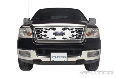 Honeycomb Flaming Inferno Stainless Steel Grille <br> 04-08 Ford F-150