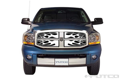 Flaming Inferno Stainless Steel Grille <br> 06-08 Dodge Ram 1500 2500 3500