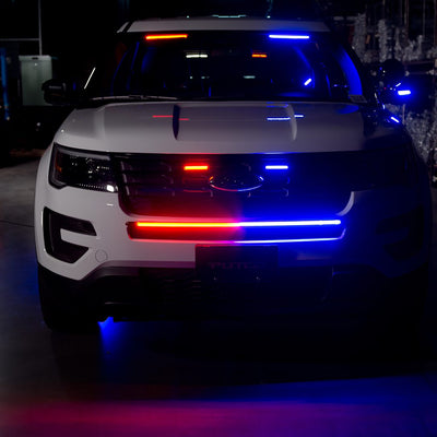 18In. Blue / White E-Blades Light Bars <br> Universal