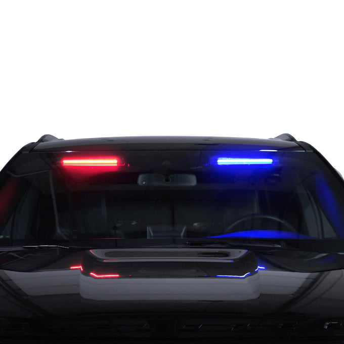 Pair 12in Emergency Blade Windshield Mount LED Light <br> 17-24 Ford F-150 F-350 F-250