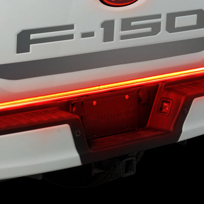 60in. Red Blade Kit Tailgate Bars w/ LED Taillamps <br> 21-24 Ford F-150
