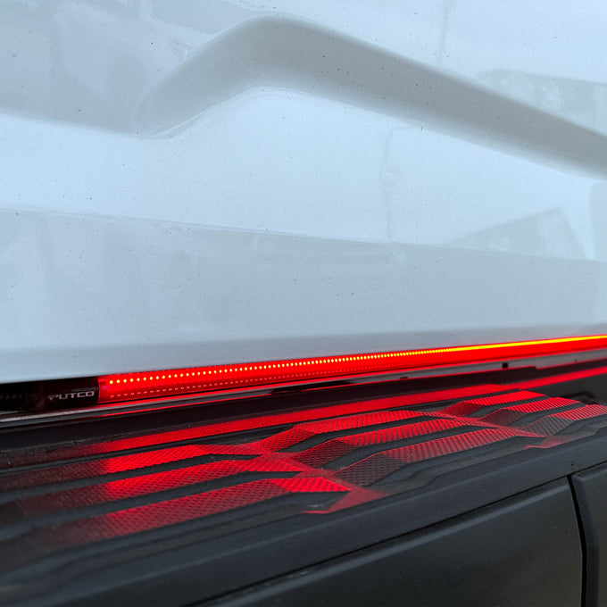 60in. Red Blade Kit Tailgate Bars w/ LED Taillamps <br> 21-24 Ford F-150