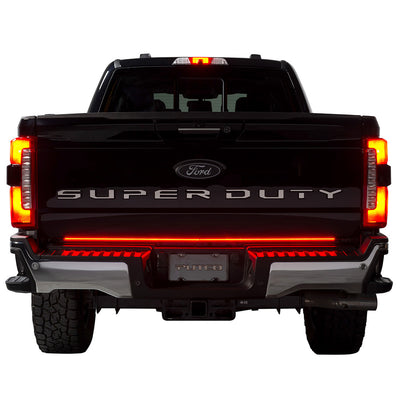 60in. Red Blade Kit Tailgate Bars w/ LED Taillamps <br> 23-24 Ford F-350 F-250