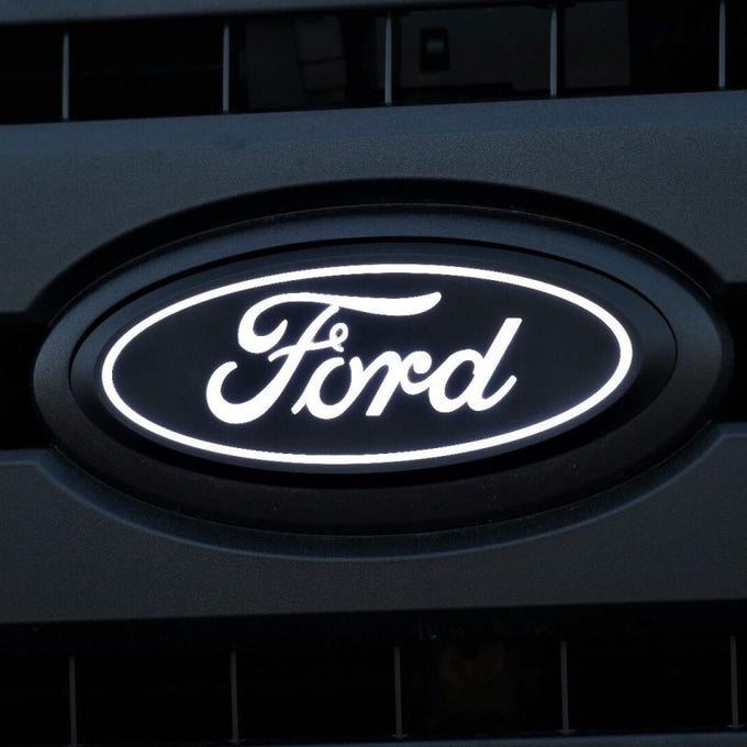 Front Luminix Ford LED Emblem <br> 18-24 Ford F-150 Lightning