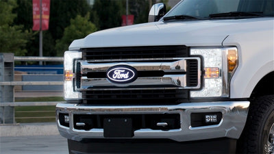 Front Luminix Ford LED Emblem <br> 11-24 Ford F-250 F-350 F-450 Super Duty
