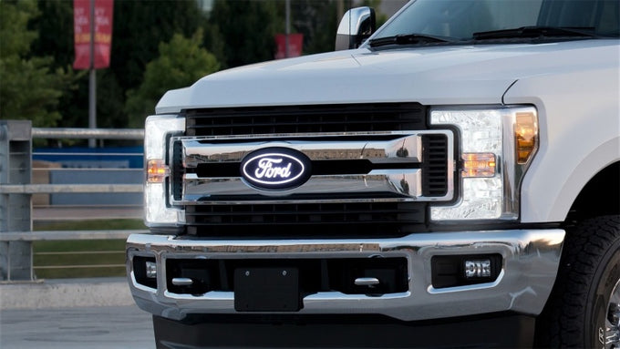 Front Luminix Ford LED Emblem <br> 11-24 Ford F-250 F-350 F-450 Super Duty