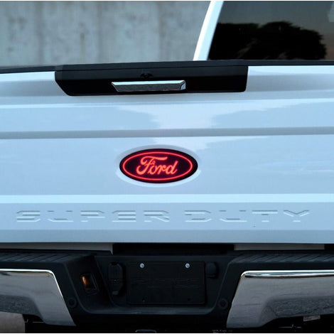 Rear Luminix Ford LED Emblem <br> 17-19 Ford F-250 F-350 F-450 Super Duty