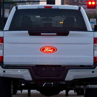 Rear Luminix Ford LED Emblem <br> 17-19 Ford F-250 F-350 F-450 Super Duty