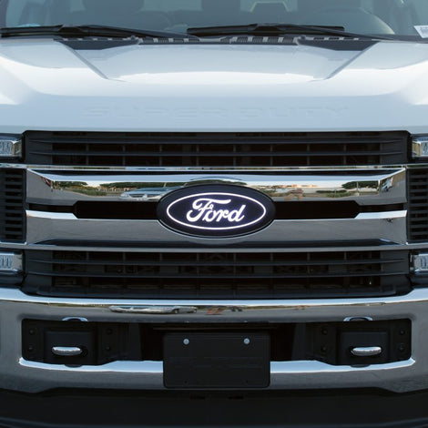 LED Front Emblem w/ Camera Cutout <br> 20-22 Ford F-250 F-350 F-450 Super Duty