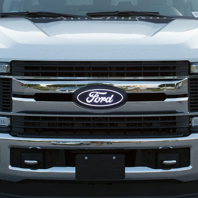 LED Front Emblem w/ Camera Cutout <br> 20-22 Ford F-250 F-350 F-450 Super Duty
