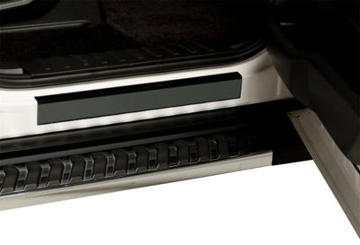 4pcs Black Platinum Door Sills <br> 99-16 Ford F-250 F-350 F-450 Super Duty