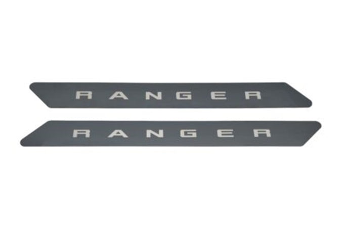 2pcs Black Platinum Door Sills w/ RANGER Etching <br> 19-25 Ford Ranger