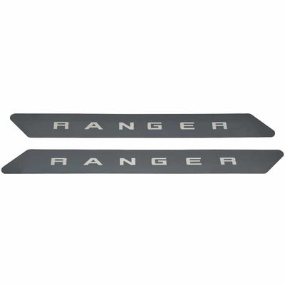 2pcs Black Platinum Door Sills w/ RANGER Etching <br> 19-25 Ford Ranger