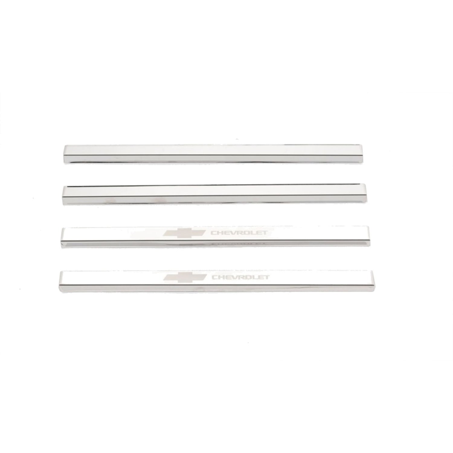 CHEVROLET Etching SS Door Sill Plates <br> 14-19 Chevy Silverado, GMC Sierra 1500 2500 3500 HD