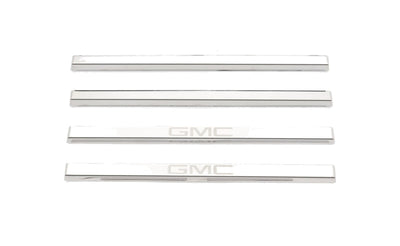 GMC Etching Stainless Steel Door Sill Plates <br> 14-19 GMC Sierra 1500 2500 3500 HD