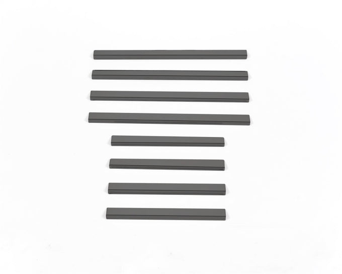 8pcs Black Platinum Door Sills <br> 14-19 Chevy Silverado, GMC Sierra 1500 2500 3500 HD