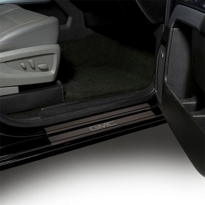 8pcs Black Platinum Door Sills <br> 14-19 GMC Sierra 1500 2500 3500 HD