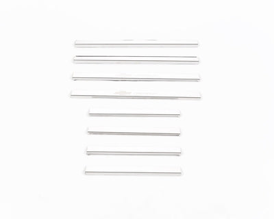 8pcs Stainless Steel Door Sills <br> 14-19 Chevy Silverado 1500 2500 3500 HD