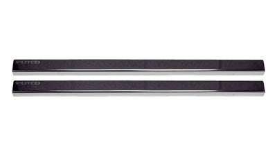 2pcs Black Platinum Door Sills <br> 19-25 Chevy Silverado, GMC Sierra 1500 2500 3500 HD