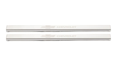 Chevrolet Bowtie Licensed SS Door Sill Plates <br> 19-25 Chevy Silverado 1500 2500 3500 HD