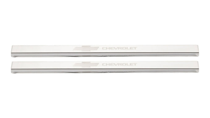 Chevrolet Bowtie Licensed SS Door Sill Plates <br> 19-25 Chevy Silverado 1500 2500 3500 HD