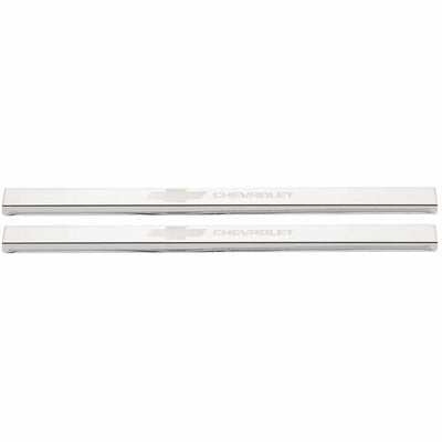 Chevrolet Bowtie Licensed SS Door Sill Plates <br> 19-25 Chevy Silverado 1500 2500 3500 HD