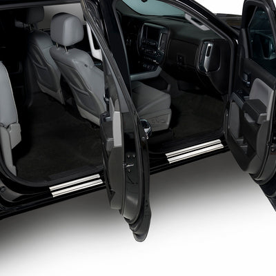 Stainless Steel Door Sills <br> 19-25 Chevy Silverado, GMC Sierra 1500 2500 3500 HD