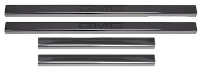 4pc Black Platinum Door Sills <br> 19-25 GMC Sierra 1500 2500 3500 HD