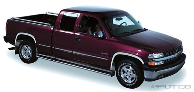 Full w/o Flares Stainless Steel Fender Trim <br> 88-00 Chevy/GMC C/K Suburban 1500 2500 3500