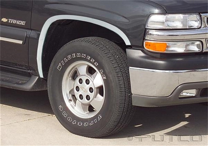 4pcs Stainless Steel Fender Trim <br> 00-06 Chevy Tahoe, GMC Yukon