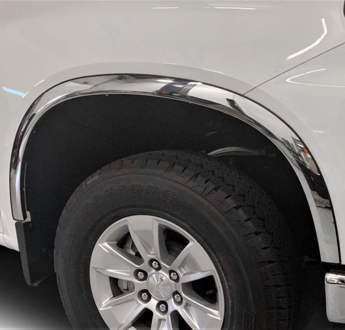 Fender Flares Stainless Steel Fender Trim <br> 19-22 GMC Sierra 1500