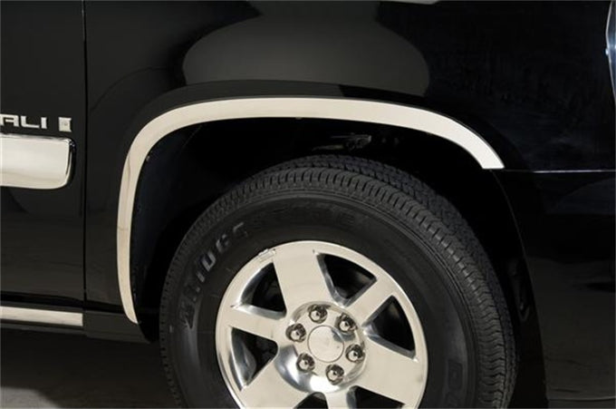 Full Stainless Steel Fender Trim <br> 07-13 Chevy Avalanche