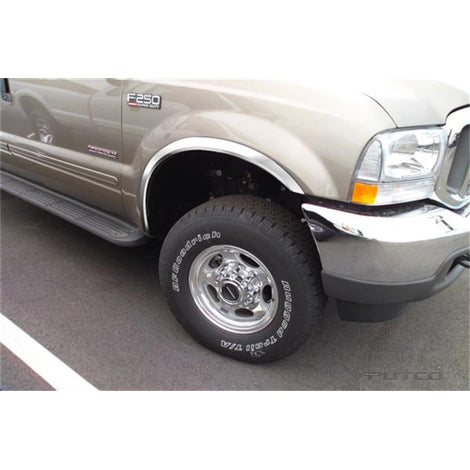 Full Stainless Steel Fender Trim <br> 99-07 Ford F-250 F-350