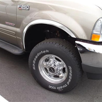Full Stainless Steel Fender Trim <br> 99-07 Ford F-250 F-350