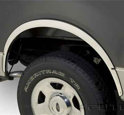 Full Stainless Steel Fender Trim <br> 04-14 Ford F-150